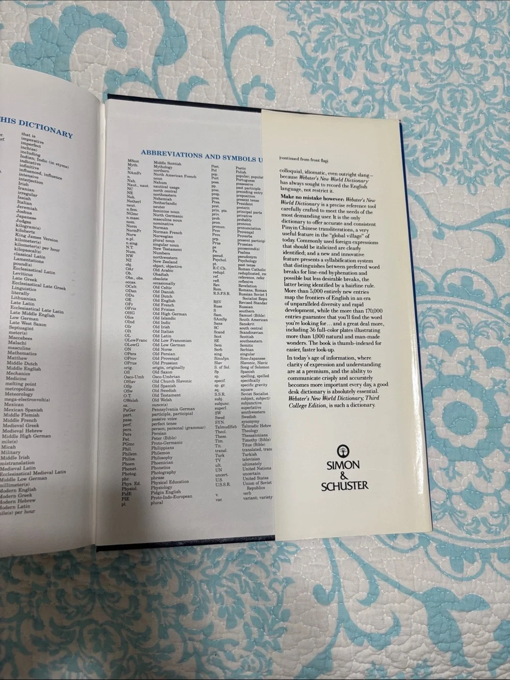 Simon & Schuster webster’s deluxe